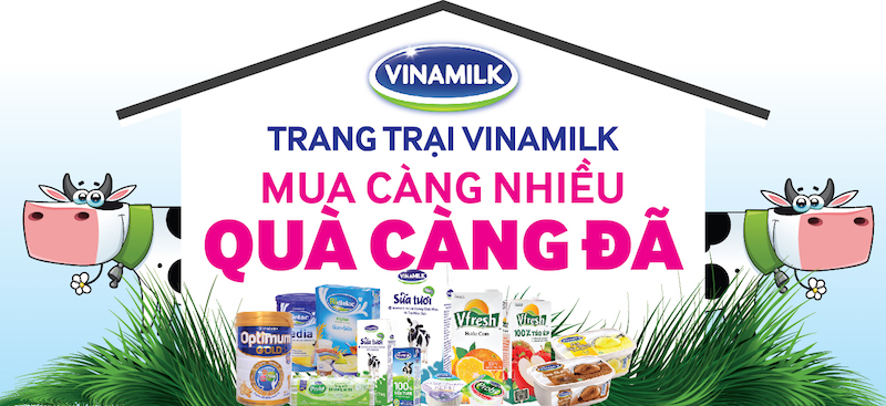 Mua 100.000đ Vinamilk giảm ngay 15.000đ thực phẩm tươi sống