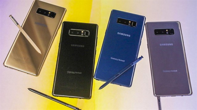 samsung galaxy note 8 và note 7