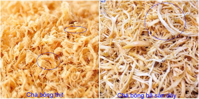 How to distinguish fish meat floss from cassava residue floss