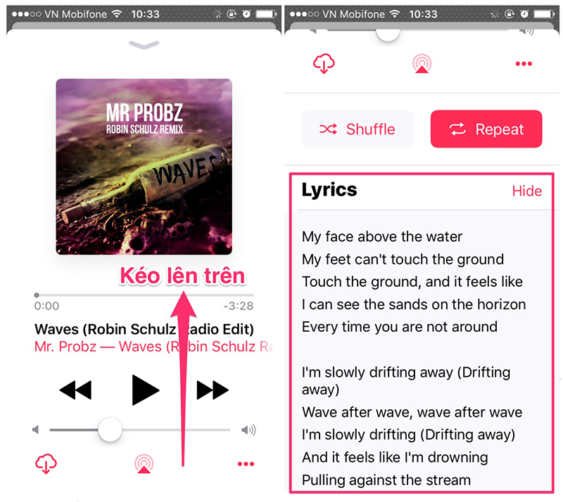 Bật lời bài hát trong Apple Music Bật lời bài hát trong Apple Music