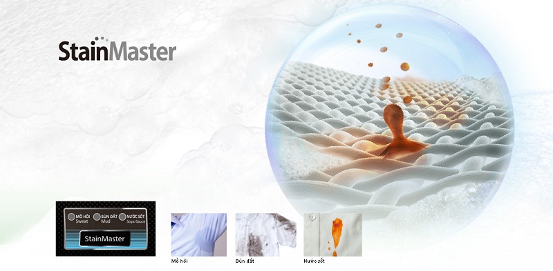 Công nghệ giặt StainMaster trên máy giặt Panasonic là gì?