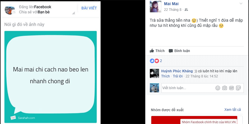 Sarahah hỗ trợ chia sẻ tin nhắn lên Facebook Sarahah hỗ trợ chia sẻ tin nhắn lên Facebook