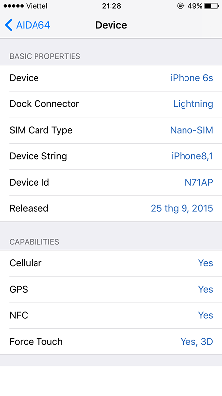 Mẹo xem tất tần tật thông số kỹ thuật trên iPhone cực dễ
