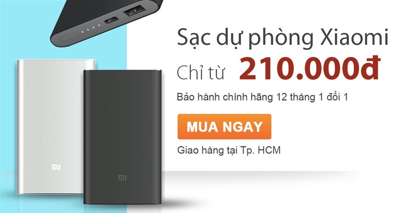 Sạc dự phòng Xiaomi chính hãng, giá chỉ từ 210.000 tặng cáp sạc tại VuiVui.com Sạc dự phòng Xiaomi chính hãng, giá chỉ từ 210.000 tặng cáp sạc tại VuiVui.com