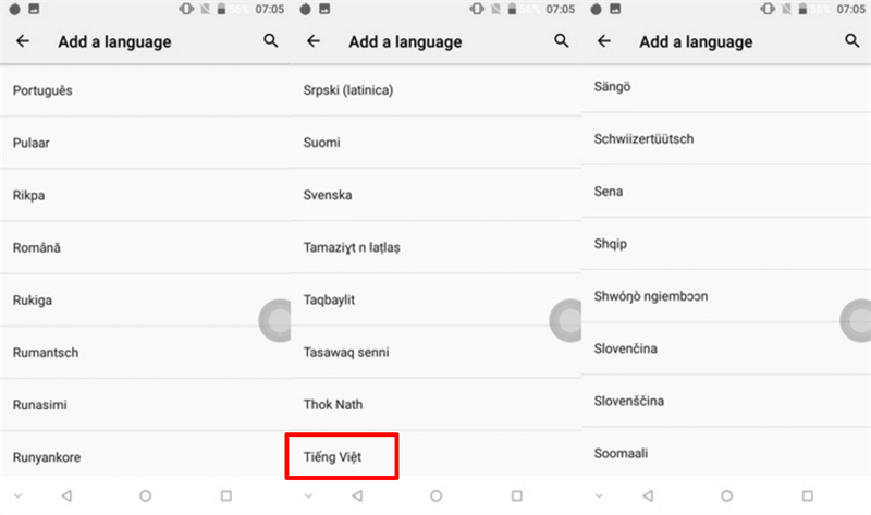DOOGEE BL7000 có hỗ trợ tiếng Việt DOOGEE BL7000 có hỗ trợ tiếng Việt
