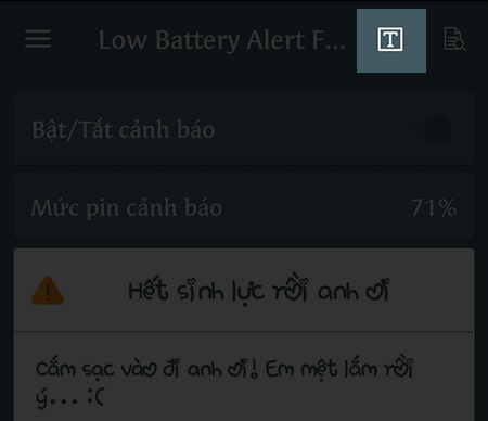 Mẹo tùy chỉnh thông báo pin yếu theo ý muốn cực hay dành cho Android