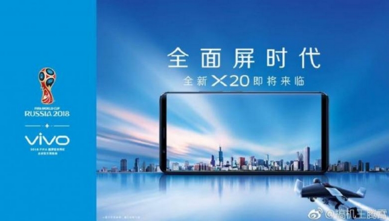 Vivo X20 màn hình 18:9 xuất hiện trên poster World Cup 2018