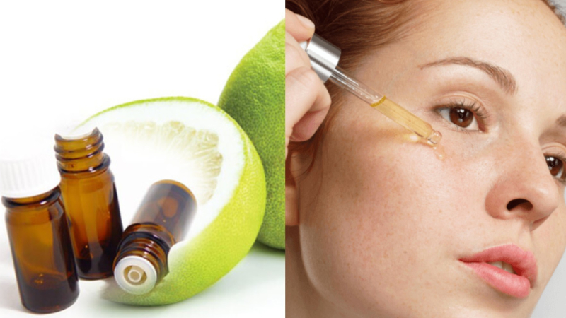 Effective acne treatment with grapefruit essential oil