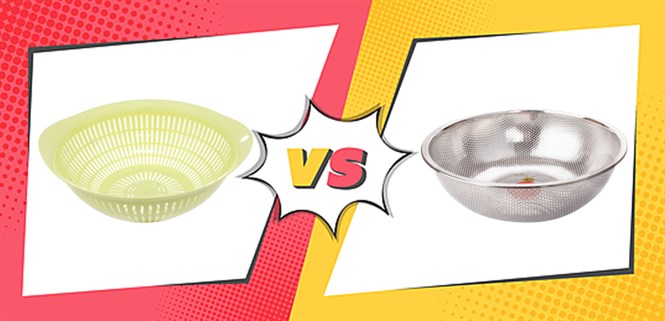 Nên mua rổ nhựa hay rổ inox để phục vụ nhu cầu sử dụng trong gia đình