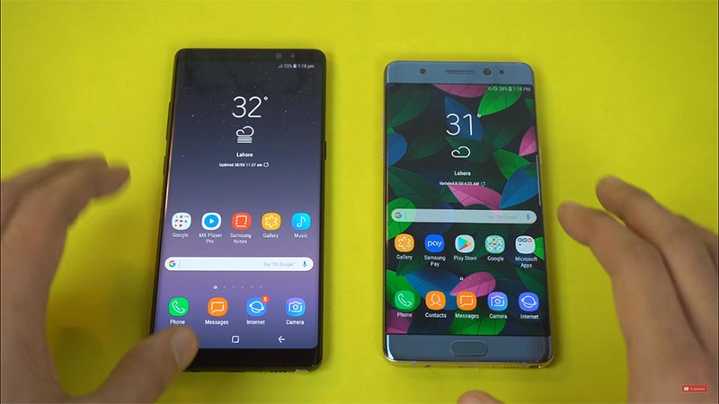 Đọ tốc độ Note 7 và Note 8 Đọ tốc độ Note 7 và Note 8