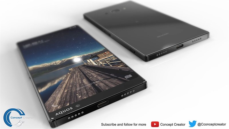 Concept: Sharp Aquos 2 với thiết kế nam tính, màn hình tràn cạnh, nhìn là yêu ngay Concept: Sharp Aquos 2 với thiết kế nam tính, màn hình tràn cạnh, nhìn là yêu ngay
