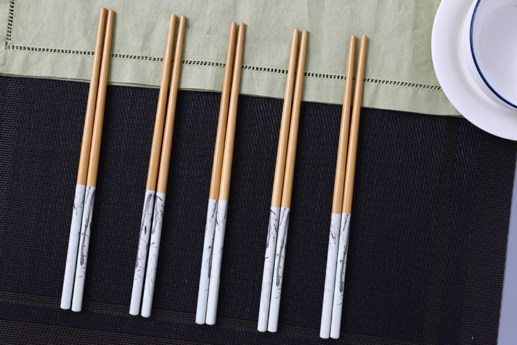 Set of 5 pairs of bamboo chopsticks DMX DT005-05 