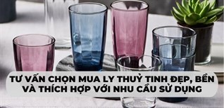 Tư vấn chọn mua ly thuỷ tinh đẹp, bền và thích hợp với nhu cầu sử dụng