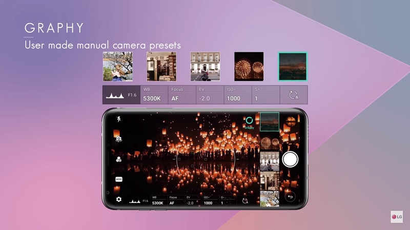 Tính năng Graphy trên LG V30