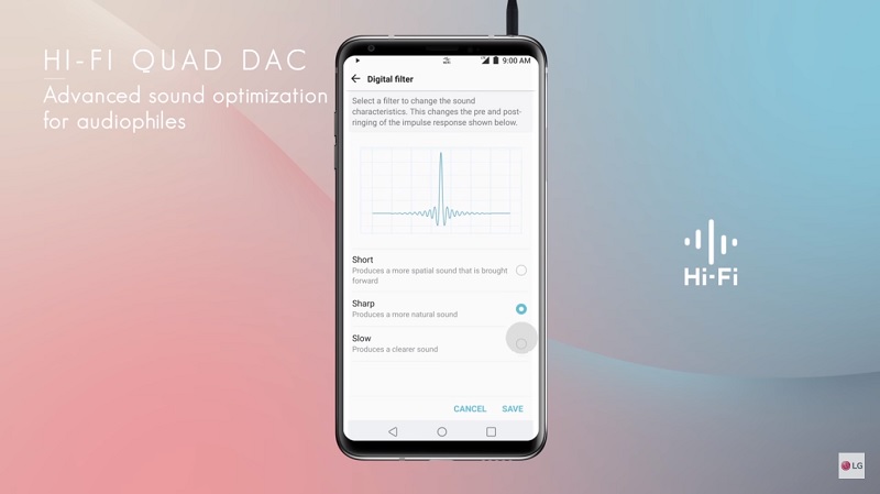 Âm thanh Quad DAC trên LG V30