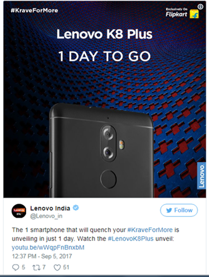 Lenovo K8 plus