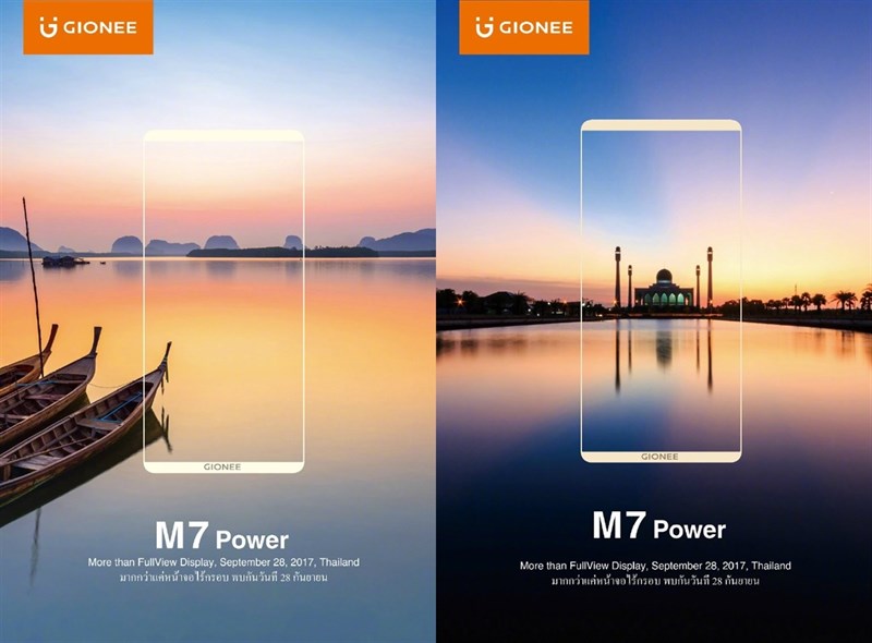 Gionee M7 Power màn hình không viền ấn định ngày ra mắt