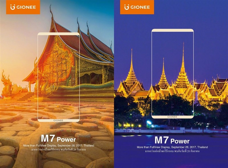 Gionee M7 Power màn hình không viền ấn định ngày ra mắt