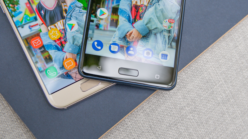 Cảm biến vân tay trên Nokia 5 vs Galaxy A3 2017
