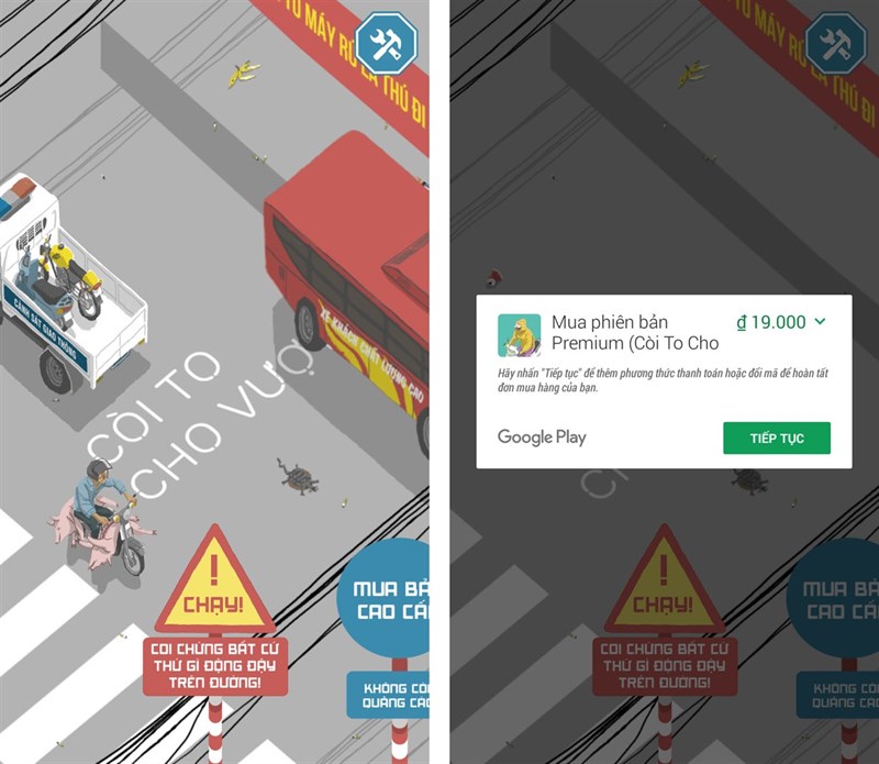 Còi to cho vượt