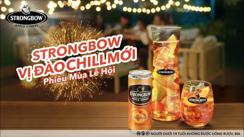 Strongbow Chilly Peach - Strongbow vị đào