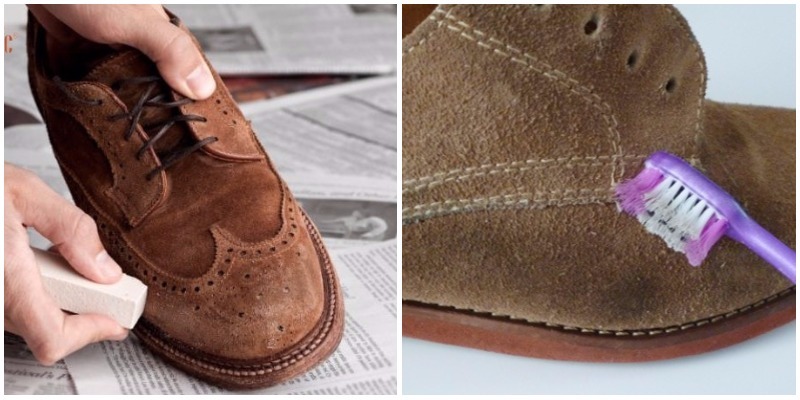 How to clean suede shoes quickly