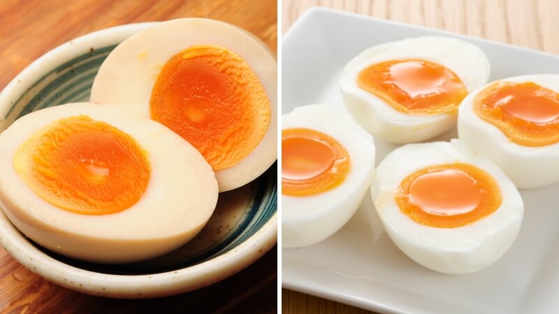 Luộc trứng không chín kỹ