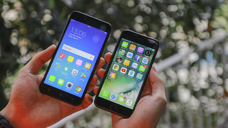 Đọ dáng iPhone 7 và Oppo A71 Đọ dáng iPhone 7 và Oppo A71