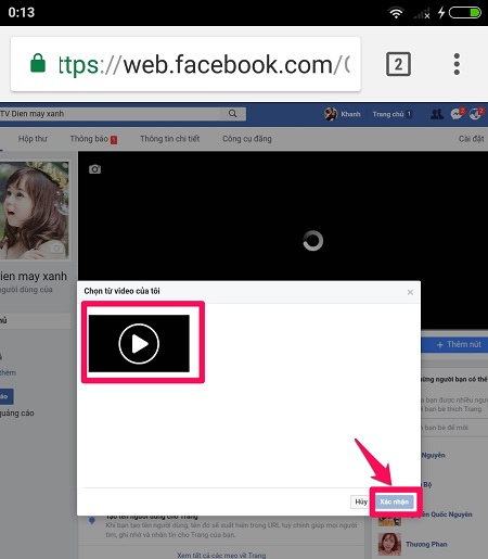 Cách dùng video để làm ảnh bìa Facebook trên iPhone, Android bắt mắt