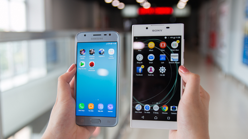 Xperia L1 vs Galaxy J3 Pro