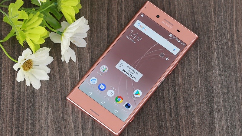 Xperia XZ Premium Pink Gold màn hình 4K, mở khóa bằng khuôn mặt giảm giá sốc