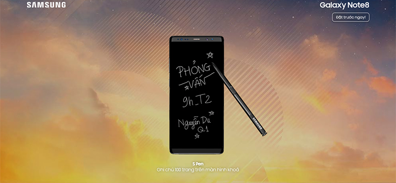 Trải nghiệm Galaxy Note 8 Trải nghiệm Galaxy Note 8