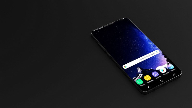 Concept: Galaxy S9 với thiết kế màn hình tràn cạnh tương tự như iPhone X