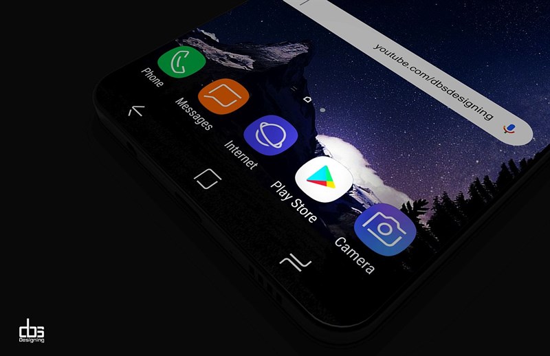 Concept: Galaxy S9 với thiết kế màn hình tràn cạnh tương tự như iPhone X