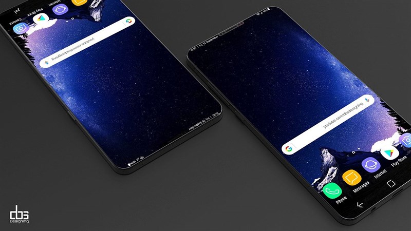 Concept: Galaxy S9 với thiết kế màn hình tràn cạnh tương tự như iPhone X