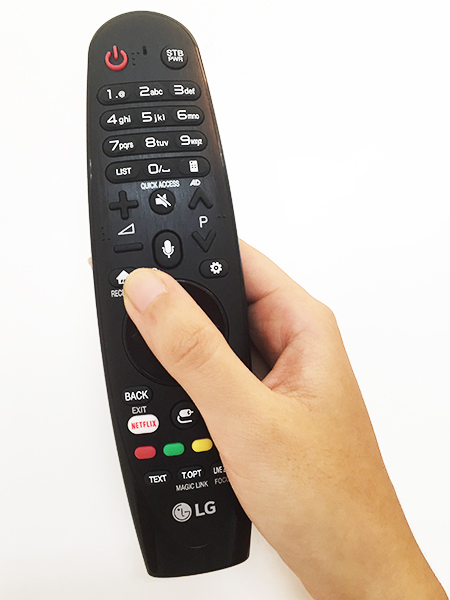 Cách sử dụng điều khiển thông minh Magic Remote của Smart tivi LG 2017 > Nút Home
