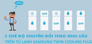 Cách sử dụng 5 chế độ chuyển đổi trên tủ lạnh Samsung Twin Cooling Plus