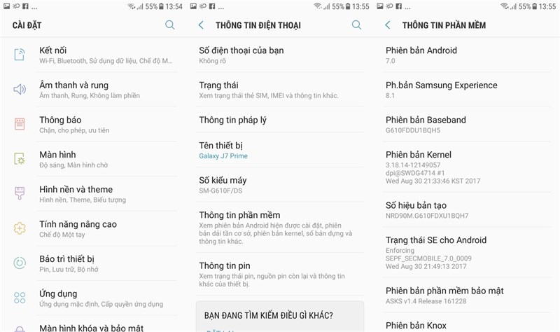 Galaxy J7 Prime tại Việt Nam chính thức được cập nhật Android 7.0 Galaxy J7 Prime tại Việt Nam chính thức được cập nhật Android 7.0