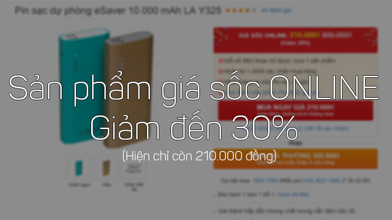 SDP eSaver LA Y325 hiện chỉ còn 210.000 đồng