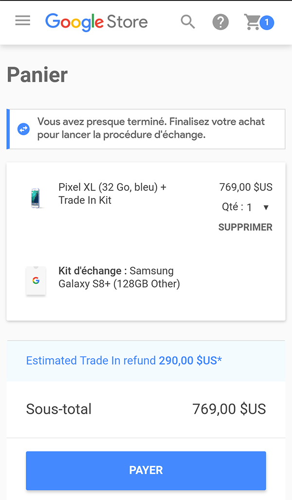 Mua Pixel ở Mỹ với giá ưu đãi