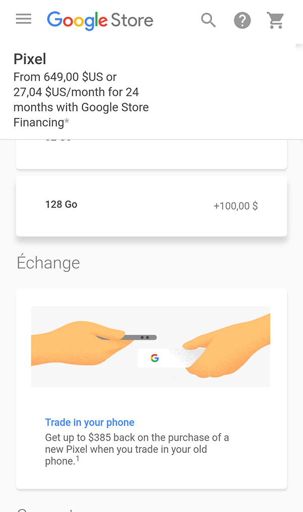 Mua Pixel ở Mỹ với giá ưu đãi
