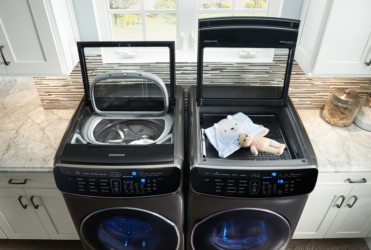Có gì bên trong máy giặt sấy “sinh đôi” của Samsung?
