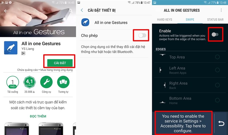 Cài đặt và kích hoạt All in one Gestures Cài đặt và kích hoạt All in one Gestures