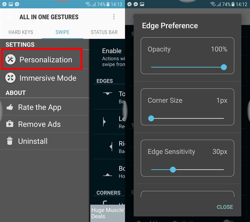 Tùy chỉnh biểu tượng Gestures Tùy chỉnh biểu tượng Gestures