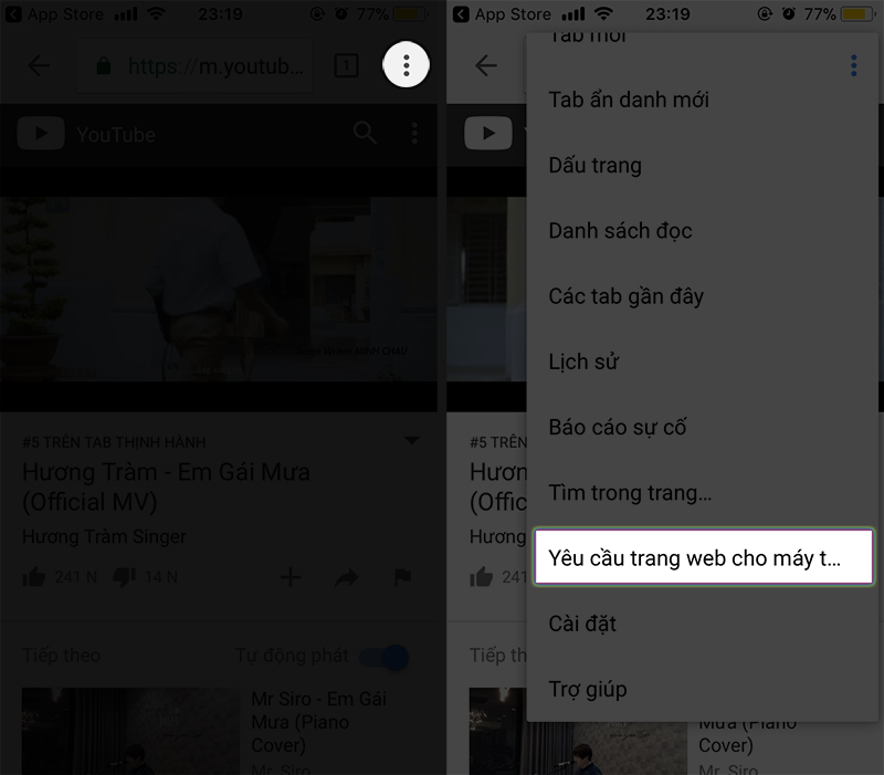 chạy ngầm Youtube iPhone