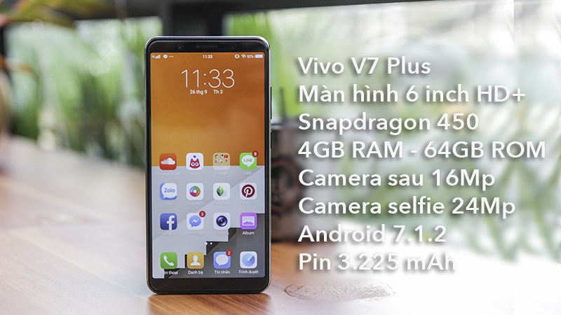 Trên tay Vivo V7+ Trên tay Vivo V7+