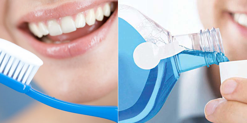 Nước dụng miệng không nên dùng ngay sau khi đánh răng
