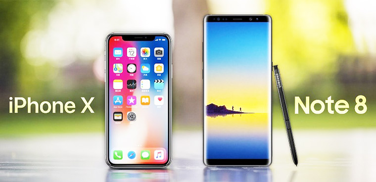 So sánh nhanh iPhone X và Samsung Note 8: ai hoàn hảo hơn?