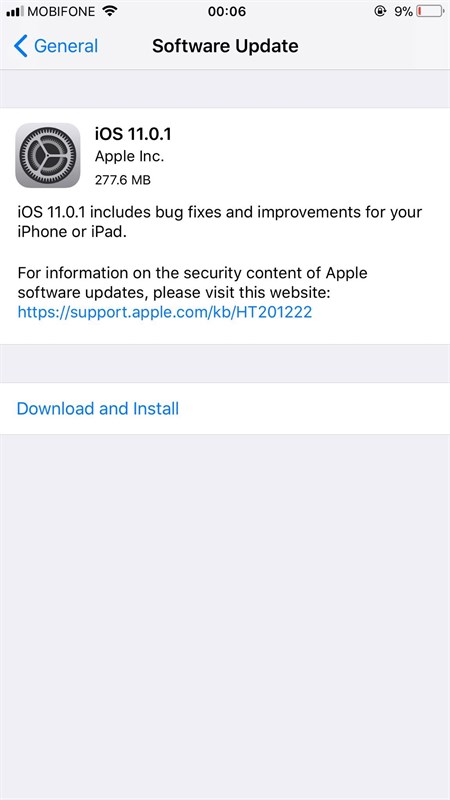 ios 11.0.1