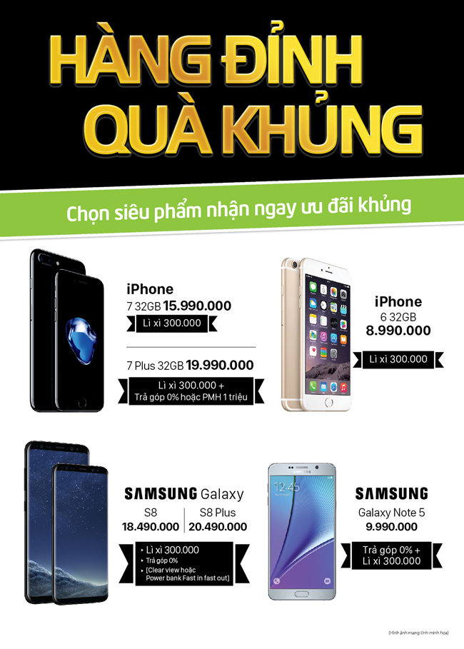 Điện thoại hàng ĐỈNH quà KHỦNG